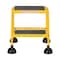Vestil 18.5 H Steel Commercial Spring Loaded Rolling Ladder, 2 Steps LAD-2-Y - alternate 4